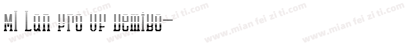 MI Lan Pro VF DemiBo字体转换